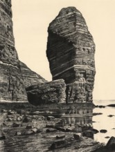 The monk and the preacher's chair on Heligoland, Schleswig-Holstein, Germany, authentic