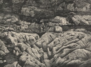 Karrenfeld Dachstein, fascinating karst landscape shaped by water in the Dachstein Mountains,