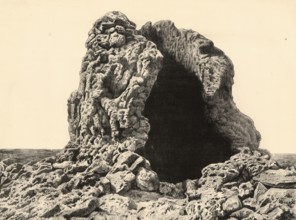 Cinder cone, Hornito, at the east foot of Montana del Fuego in Lanzarote, Canary Islands, Spain,