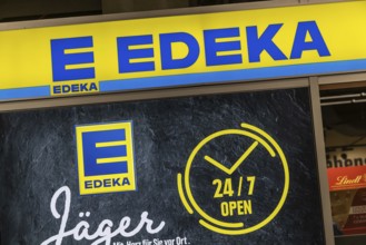 EDEKA supermarket at Stuttgart Airport. It is open around the clock, seven days a day. 24-7.