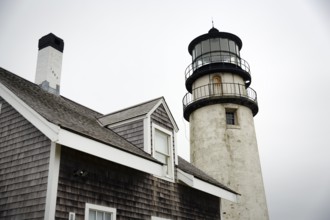 Highland lighthouse, Cape Cod Light, lighthouse, typical architectural style, shingle façade, North