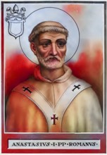 Anastasius I (Greek: the Risen One, born in Rome, died 19 December 401) was Bishop of Rome at the