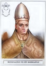 Boniface VI was informally appointed pope by the opponents of his predecessor Formosus in April 896