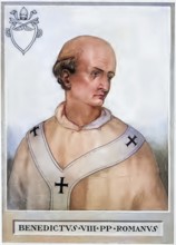 Benedict VIII (in front of his election as Pope Theophylact II of Tusculum, born around 980 in Rome