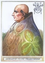 Hadrian VI, whose civil name was Adriaan Floriszoon Boeyens or Adriaan Florisz d'Edel, then spelled