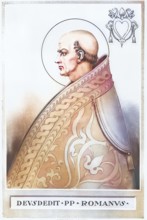 Adeodatus I, also known as Deusdedit I, died November 8, 618 in Rome, was Pope from October 19, 615