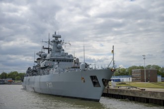 The frigate F217 Bayern, put into service on June 15, 1996 specializing in submarine hunting, is