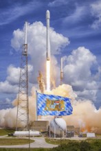 Symbolic image, Free State of Bavaria, plans for satellite, space, rocket technology, innovation,
