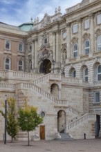 Buda Castle, Stöckl staircase between the Riding Hall and the Royal Guard, Budapest, Hungary