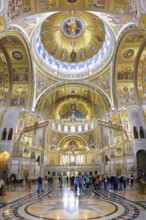 Church of Saint Sava or Temple of Saint Sava orthodox church, Interior, Belgrade, Serbia