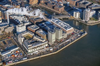Germany, Hamburg, aerial view, Hafencity, Elbe, city, development, urban planning, district,