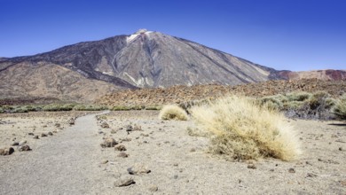 Scenic view of Pico del Teide, Pico del Teide National Park, La Orotava Tenerife