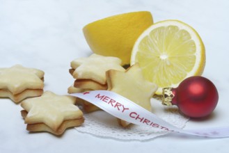 Lemon cookies and Merry Christmas tape