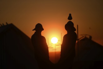 The fisherman's monument Opp av hav (Up from the sea), located west of the Pomor Museum, was