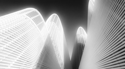 Black and white photography, Zayed National Museum in Abu Dhabi, memorial to the late Zayed bin