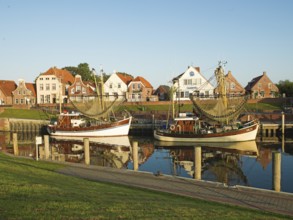Kutterhafen, Greetsiel, Gemeinde Krummhörn, East Frisia, Lower Saxony, Germany