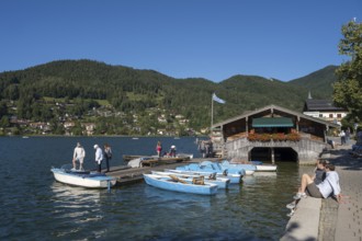 Bootsverleih am Tegernsee, Rottach-Egern, Upper Bavaria, Bavaria, Germany