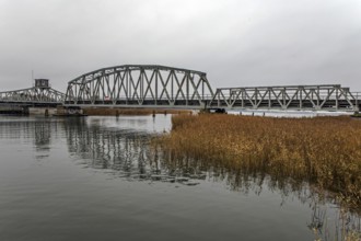 Meiningenbrücke, connection on Fischland-Darß-Zingst, Vorpommersche Boddenlandschaft National Park,