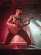 Guitarist Ramin Tehrani from Engst live on 10-year anniversary tour tour at Berlin's Astra