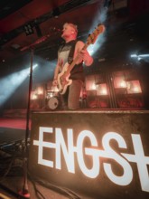 Bass player Chris Wendel from Engst live on 10-year anniversary tour tour at Berlin's Astra