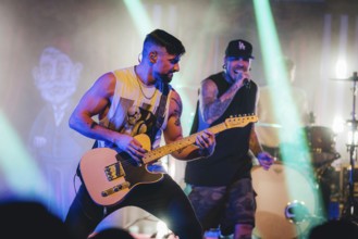 Singer Matthias Engst and guitarist Ramin Tehrani from Engst live on 10-year anniversary tour tour