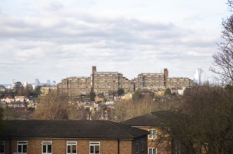 Dawson's Heights or Dawson Heights housing estate, East Dulwich, south London, England, UK