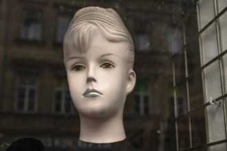 Head of a vintage mannequin from the 1950s, Bavaria, Germany