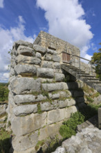 Castle ruins of Hohengundelfingen, ruins of a medieval hilltop castle, former headquarters of the