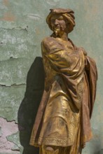 Golden sculptures as façade decoration from the Chinese House, Sanssouci Park, Potsdam