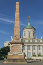The old town hall as a museum with an obelisk on the old market square, Potsdam