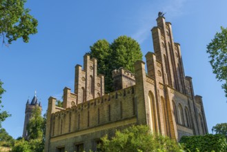 Sailor House and Flatow Tower in Babelsberg Park, Potsdam