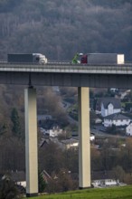The Wiehl Valley Bridge, A4 motorway, the motorway bridge is considered extremely dilapidated,