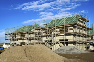 Castrop-Rauxel, North Rhine-Westphalia, Germany - residential construction in the Ruhr area. New