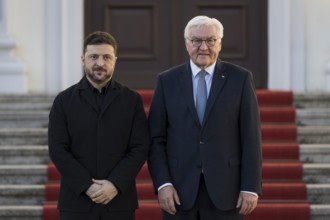 Volodymyr Selensky (President of Ukraine) and Frank-Walter Steinmeier (President of the Federal