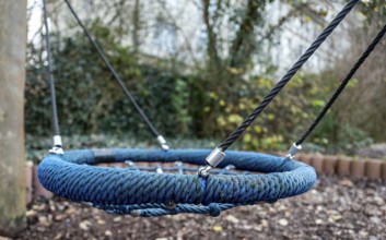Detailed photo of play equipment on a children's playground, Berlin, Germany