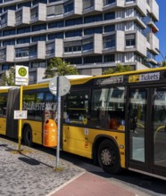 BVG public bus stops at Ernst Reuter Platz in Berlin-Charlottenburg, Germany