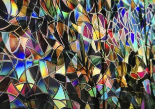 Illumination of a detail during the HerbstlichtGarten event in Sauerlandpark in the evening in