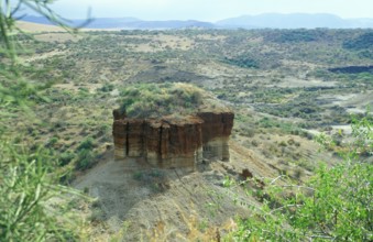 Olduvai Gorge archaeological site, Tanzania, Africa, June 2000, vintage, retro, old, historic