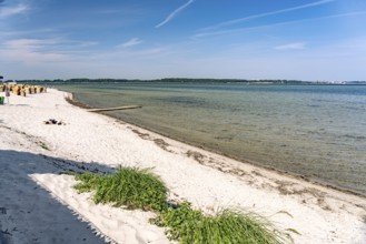 The beach of Laboe on the Kiel Fjord, Laboe, Schleswig-Holstein, Germany