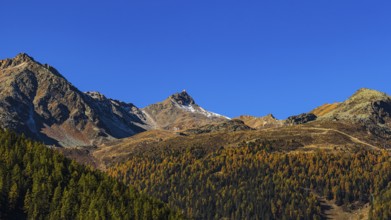 Peaks of the Sex de Marinda and Becs de Bosson mountains, Val d'Anniviers, Valais Alps, Canton of