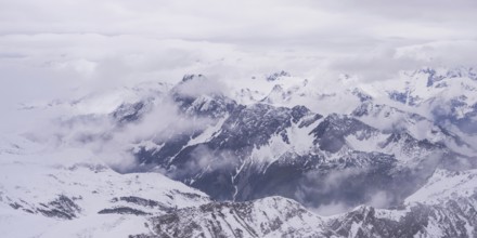 Another onset of winter in May, Höfats, 2259m, Allgäu Alps, Allgäu, Bavaria, Germany
