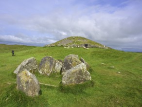 Loughcrew Cairns a megalithic grave, Stonefield, County Meath, Ireland