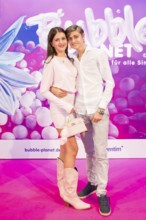 Leni Summer and Tyler von Jascheroff at the opening of Bubble Planet - The Adventure Museum for All