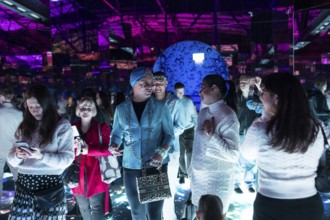 First visitors at the opening of Bubble Planet - The Adventure Museum for All Senses at Arena