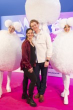 Nadja Jo Klapper and Johannes Heinrichs at the opening of Bubble Planet - The Adventure Museum for