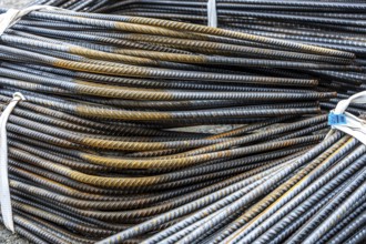 Reinforcing steel for the reinforced concrete foundation of a wind turbine, a mesh of rebar and