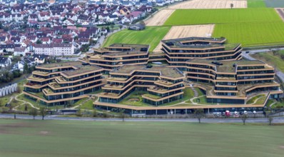 Lidl, head office of the food discounter. Exterior view of the main building. The company is part