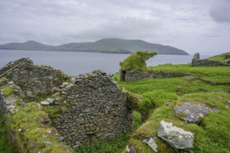 Ruins, Great Blasket Island, Dunquin, Kerry, Ireland