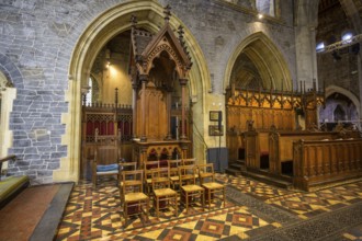 Interior view of St. Canice's Cathedral, Kilkenny, County Kilkenny, Ireland