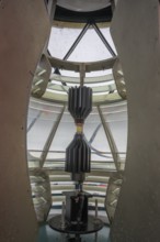 Modern lighthouse with LED technology in Fanad Head Lighthouse, Fanad, County Donegal, Ireland